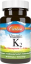 Carlson Labs Vitamiin K2-7 45 MCG Mineral Supplement Softgels, 90 Count