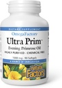 Looduslikud tegurid Ultra Prim Evening Primrose Oil 1000mg, looduslik allikas Omega-6 GLA, 90 Softgels