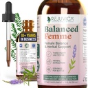Rejuvica Health Balance Femme - Advanced Women Balance Support Supplement - Vedelik kohaletoimetamine parema imendumise jaoks - Vitex, Dong Quai, Black Cohosh, Maca Wild Yam & More!