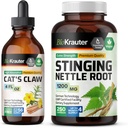 BIO KRAUTER Cats Claw Tinktuur 4 Fl. Oz. & Stinginging Nettle 250 kapslid