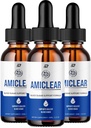 Amiclear tilgad Tervislik valem - Toidulisandi tilgad - ekstra tugevusega Amiclear Vedel tilgad, Viinamarjaseemned, Amiclear tilgad Arvustused (3 Pack - 180 ML)
