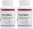 Pros-TEROL (2 pudelikomplekt), eesnäärme leevendamine 900 mg taimsete steroolidega kõrvitsaseemnetega, nõeluv nõgesjuur, ingveri juur, lagritsa juur ekstraktid 90 kapslit