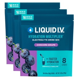 Vedel I.V.® Hüdratsioonikordaja - Concord Viinamarja | Elektrolüütide pulbrijoogisegu | 3 Pack (48 Servings)