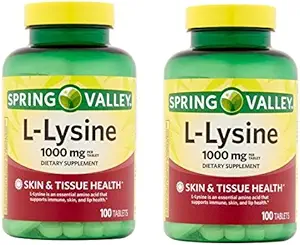 Spring Valley - L- lüsiin 1000 mg, 100 tabletti (2. pakendis)