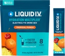 Vedelik I.V.® Hüdratsioonikordaja® - Troopiline Punch - Hüdratsioonipulbri pakendid | Elektrolüütide pulbrijoogisegu | Mugavad ühekordselt kasutatavad pulgad | Mitte-GMO | 16 serveerimist (12. pakk)