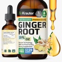 BIO KRAUTER ingveri juureekstrakt - looduslikud ingverilisandid üldisele heaolule - alkohol ja suhkruvaba - vegan langeb 2 Fl.Oz.