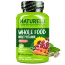 NATURELO multivitamiinid teismelistele tüdrukutele / poistele, 60 kapslit, mineraalidega täistoidu multivitamiinid, mitte-GMO, taimetoitlased