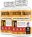 NuBest Doctor Taller Kids - Kids Multivitamiinid, väikelaste vitamiinid - Luu tugevuse toetamine, tõhustatud immuunsus kaltsiumiga, multivitamiinid vanuses 2 kuni 9 - viinamarjamaitse - 90 närimistabletti | Pack 2
