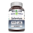 Amazing Formulas Selenium 200 Mcg | Tabletid Supplement | Non-GMO | Gluteenivaba | Made in USA (1 Pack | 240 Count)