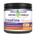 Hämmastavad valemid Mikroniseeritud kreatiini monohüdraat Pulber Täiendus | 5000 mg Per Serving | Ideaalne Pre & Post Workout Supplement | Made in USA (1 LB, Orange)