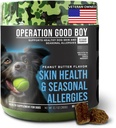 O.G.B. Operatsioon Hea Poiss - SRE: Nahk / kate / allergialisand lemmikloomadele - 90 Count Pehmed närid - 12,7 oz - Valmistatud looduslikud koostisosad - Veteran Omab