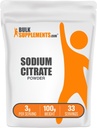 BulkSupplements.com Naatriumtsitraadi pulber - Naatriumtsitraadi toiduklass, emulgaator, maitseparandaja - gluteenivaba, 3 g serveerimise kohta, 100 g (3,5 oz) (pakk 1)