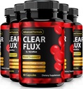 (5 Pack) Selge Flux pillid, ametlikud ClearFlux kapslid, All-Natural Support, Premium Support säilitada stabiilne tase ja tervislik ringlus, Natural Clear Flux Health Review (300 kapslit)