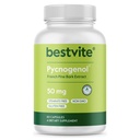 BESTVITE Pycnogenol 50mg (60 kapslit) - Prantsuse meremännikoore ekstrakt - Ei Stearates - Gluteenivaba - Non GMO