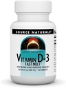 Allikas Naturals Vitamiin D-3 2000 iu toetab luude ja immuunsüsteemi tervist - Black Cherry virsiku maitse - 60 Fast Sulatatud tabletti