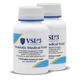 VSL # 3® probiootikumid seedetrakti tervise, IBS & UC sümptomite jaoks - 112,5B CFU-d, suure potentsiaaliga, mitmetüveline, elus, külmunud probiootikum, soolestiku tervise tugi meditsiiniline toit meestel ja naistel, 120 kapslit