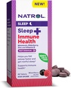 Natrol Sleep + Immuunsus Tervis Melatoniin 6mg koos leedrimarja, tsingi ja D-vitamiiniga, toidulisand rahutu une ja immuunsuse toetamiseks, 60 segatud marjamaitselist kiiret lahustuvat tabletti, 60 päeva pakkumine