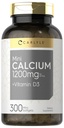 Carlyle Calcium 1200 mg vitamiin D3 | 300 Softgels | Mitte-GMO ja gluteeni vaba täiendus