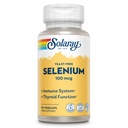 SOLARAY Selenium 100 mcg täiendus naistele ja meestele - Selenium 100mcg kapslid, kilpnäärme ja immuunsüsteemi tervise tugi, pärmivaba, L Selenometioniin, antioksüdantide tugi, Vegan - 90 Veg Caps