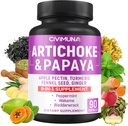 Artišoki kapslid artišoki, Papaya, Apple Pectin ja rohkem - 90 kapslit 3 kuu pakkumiseks
