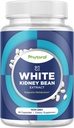 White Kidney Bean Extract Carb Blocker - Valge neeru Oad Täiendus Metabolism Boost & Ease Kalorid Starchy Food - Carb Control Supplements - 60 Loe