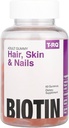 T.RQ Hair, Skin & Nails Gummy Dietary Supplement, Natural Strawberry, 60 Count