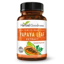 Papaya Leaf Extract Seedeensüümid - 10X Tugevus 60/600mg Veg Kapslid - Vere trombotsüüt, Luuüdi ja Põrn Toetus, Immune Gut & Super Seedetrakti Tervis - Valmistatud USAs Herbal Goodness