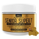 iHeartDogs Senior Super 7 igapäevane koera multivitamiin - 7-in-1 vitamiin koertele toetab vananemisvastast vananemist antibiootikumide, probiootikumide, lõvi manne, Türgi saba ja Ashwagandha pikaealisuse ja kognitiivse võimenduse jaoks