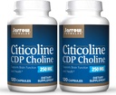 Jarrow valemid Citicoline (CDP koliin) 250 mg - 120 kapslit, pakend 2 - toetab aju tervist ja tähelepanu jõudlust - kuni 240 kogu teenust