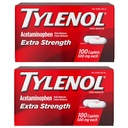 Tylenol Extra Tugevus Valu Reliever ja palavik vähendaja kapslid, 500 mg atsetaminofeeni, valu leevendavad tabletid peavalu, seljavalu, hambavalu ja väiksema artriidi valu leevendamiseks, 200 krahv