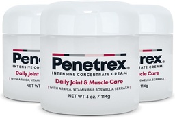 Penetrexi liigese- ja lihasteraapia - rahustav mugavus seljale, kaelale, kätele, jalgadele - Premium kogu keha Rub koos Arnica, vitamiin B6 MSM & Boswellia - 4oz Cream (3 Pack)
