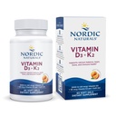 Nordic Naturals Vitamiin D3 + K2, oranž maitse - 60 pehme geel - sünergistlik tugi luudele, immuunfunktsioon ja kaltsiumi tasakaal - mitte-GMO - 60 Servings