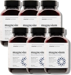 Nutikam toitumine Magneesium Kompleks - Kelaat Magneesium Glütsinaat + tsitraat, malaat magamiseks, lõõgastumiseks, lihased ja närvid + kliiniliselt tõestatud L-Theanine, mitte-GMO-360 tablett[180-päevane pakkumine]