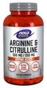 NOW Sports Nutrition , Arginine & Citrulline 500 mg/ 250 mg , Aminohapped , 240 Veg kapslit