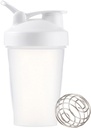 Shaker Bottle 12oz Protein Shaker Plastist pudel enne ja pärast treeningut Twist ja Lock Protein Box Storage, Portable Fitness Pudel Fitness Entusiastid sportlased (valge, 12 oz)