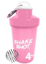 Roosa - 4oz Mini Shaker pudel enne treeningut, Kreatiin, väikesed Scoopi toidulisandid (mitte valgu jaoks) Clip & Shaker Ball