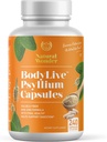 BodyLive Psyllium Husk Fiber Kapsel Mitte-GMO 725mg, 240 Kapslit (1450mg / serveerimine, 120 Servings) Täiendus Colon Cleanse, Regularity, Tervislik seedimine, Prebiootikum, Laksatiivne, Südame Tervis
