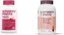 SmartyPants Gummy Multivitamiin naistele 50 ja üle: Omega 3 kalaõli (EPA / DHA), metüülfolaat ja naiste multivitamiinid Gummies: Omega 3 kalaõli (EPA / DHA), metüülfolaat, CoQ10