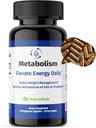 NatureKue Metabolism | Natural Weight Management & Energy Support | Immune & Digestive Health | Puerh tee ekstrakt, roheline tee, taimsete täiendada Metabolism Boost – 60 Vegetarian kapslid