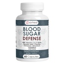Sugar Shield Defense Supplement - kaneel, kroom, vanaadium, kolmekordne südamekaitse, ainevahetus, energia - 60 kapslit, valmistatud USA-s