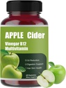Õunasiider Gummy-Apple siider Äädikas B12 Multivitamiin, looduslik õunasiider Äädikas Gummies - Vinagre de Sidra de Manzana Gomitas - Vegan & Gluteenivaba - 60 Gummies (1)