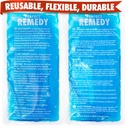 Perfect Remedy 2-Pack Gel Ice Packs vigastuste taaskasutatavad, kuum ja külm pakend, mis on vastupidav, pehme ja paindlik, kiire leevendamine ja taastamine (sinine, Reg 2PK)