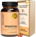 Future Kind Vegan Multivitamiinid - Klaasist Pudel Ja Valmistatud Veganitele Omega 3 DHA, EPA, Vitamiin B12 & D3 Energia, Keskendumise Ja Mood (60 Softgels)
