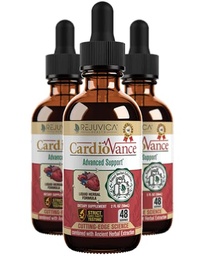 Rejuvica Health CardioVance - Heart Support Supplement - Vedelik kohaletoimetamine parema imendumise - Hawthorne, Hibiscus, Arjuna, Olive Leaf & More!
