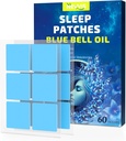 Sleep Patches, 60 Blue Bell Sleep Patches täiskasvanutele Extra Tugevus, Natural Plant Koostisosad Sleep Patch, Nahasõbralik ja Last All Night