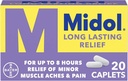 Midol Long Lasting Relief - 20 kapslit, pakend 6