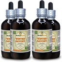 Winter Savory (Satureja Montana) Tinktuura, Orgaanilised Kuivatatud Lehed Vedelikekstrakt (Brand name: HerbalTerra, Proudly made in USA) 4x4 fl.oz (4x120 ml)
