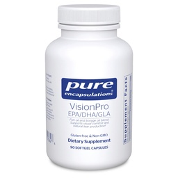 Pure Encapsulations VisionPro EPA / DHA / GLA | toetab loomulikku pisarate tootmist ja silmade niiskuse säilitamist * | 90 Softgel kapslit