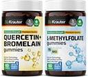 BIO KRAUTER Quercetin koos Bromelain 60 Gummies & L-Methylfolate 60 Gummies